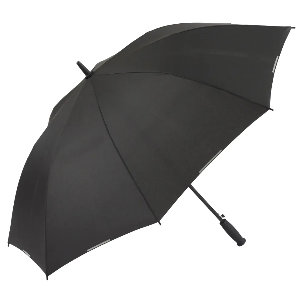 Ezpeleta 10908 golfparaply, ensfarver og automatisk åbning, XXL, reflekterende bånd