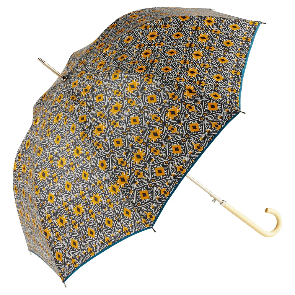Ezpeleta Paraply 10413 | Automatisk foldeparaply | forskellige tryk | rejsetaske Beige