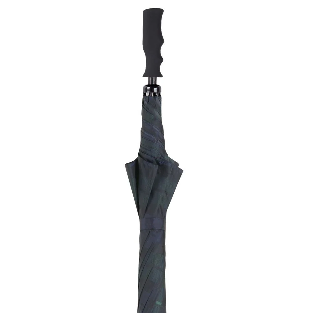 Green Tartan Golf Umbrella - Grøn Tartan Golfparaply