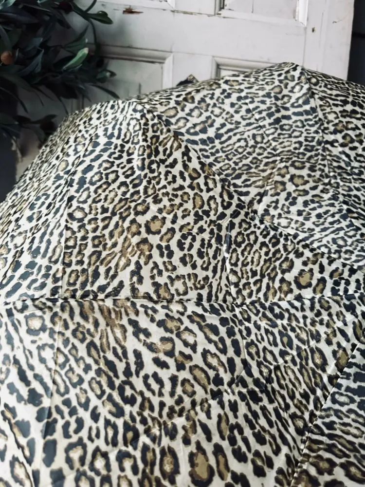 Paraply - Gylden leopard