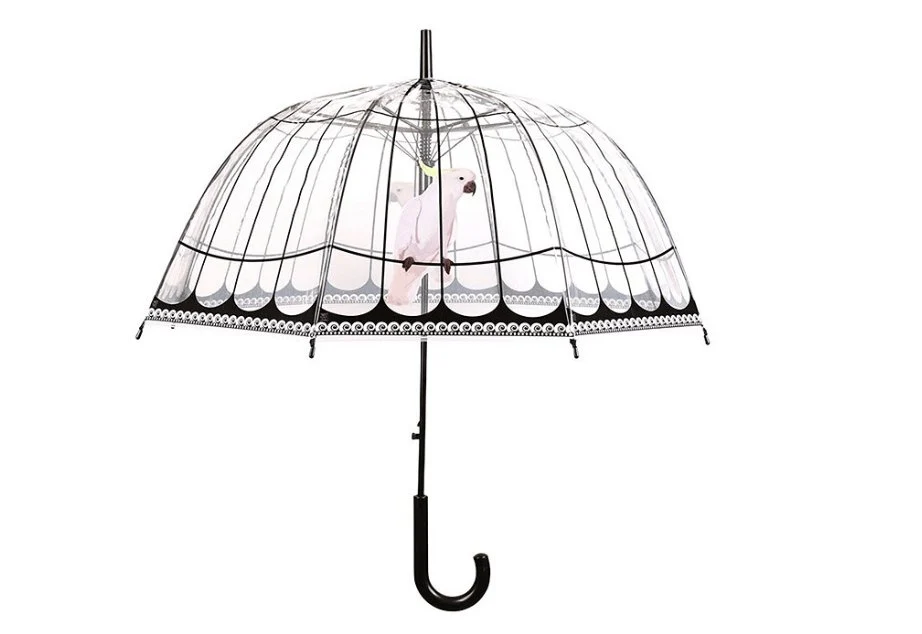 Paraply -Transparent birdcage