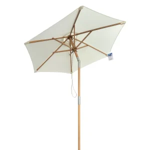 Hoffmann - Venedig parasol Ø1,8 m 2 delt natur NR. 17