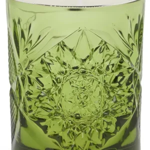 Argenesi Vintage glaslys 9cm h.10cm grøn 0,03058