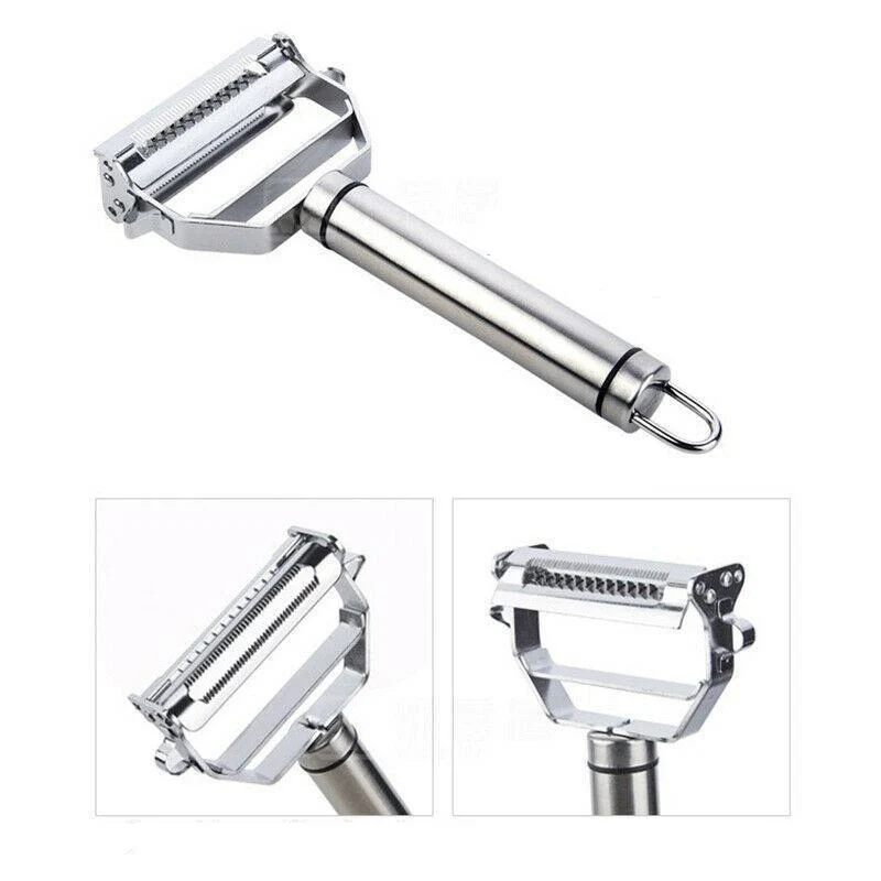 Globetrek° MultiPeeler: Rustfrit Alloy Multifunktion Skræller Rivejern