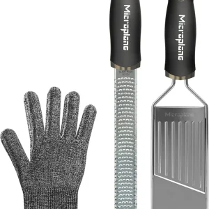 Microplane - Gourmet Grater sæt med Skæreresistent handske