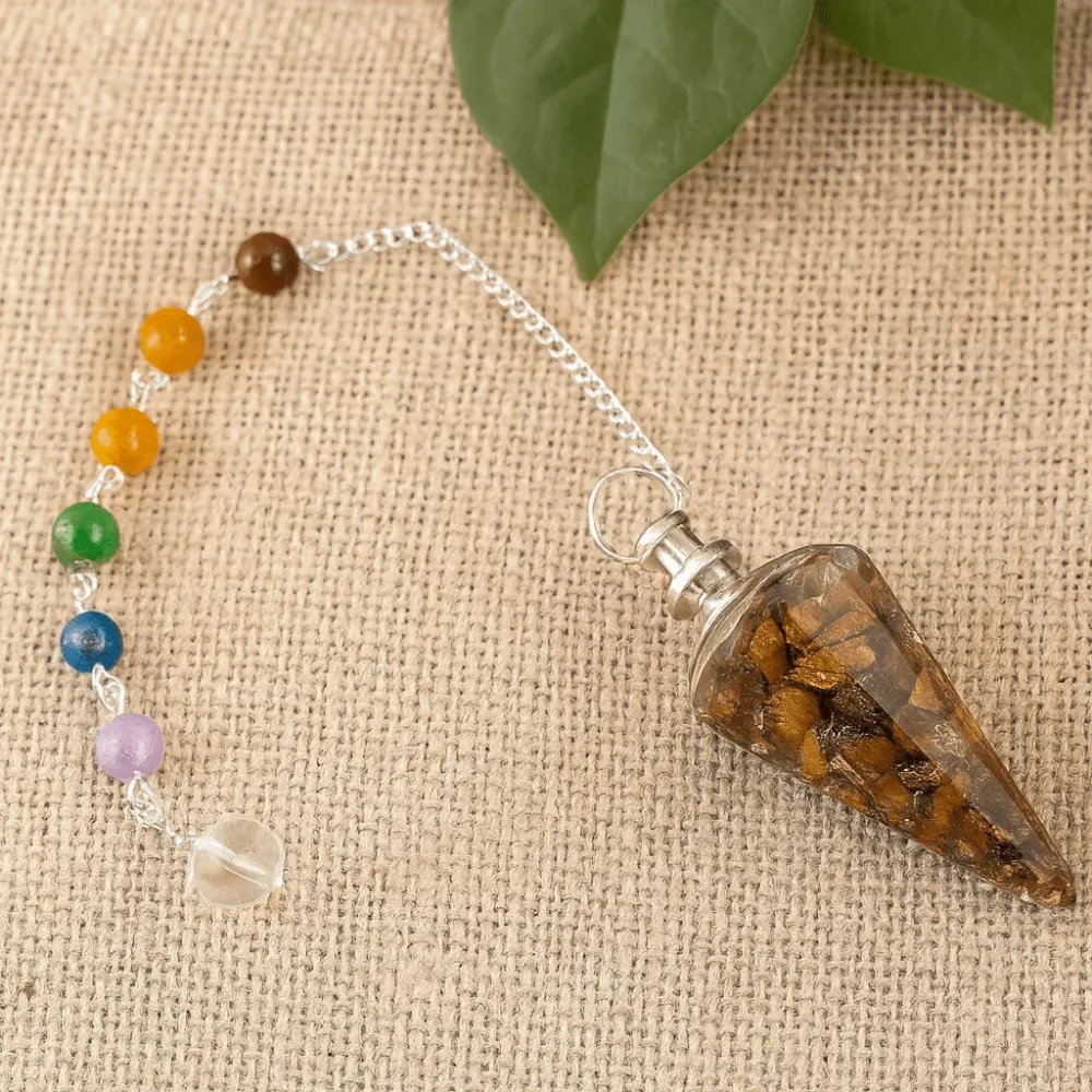 Orgonit Pendul til Pendulering – Tigerøje Chakra