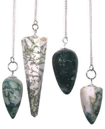 Tree Agate Krystal Pendul til Pendulering