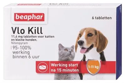 Beaphar Flea Kill+ Lille hund/kat op til 11 kg
