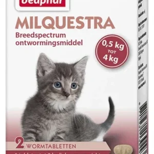 Beaphar Milquestra - ormekur til små katte og killinger op til 2 kg