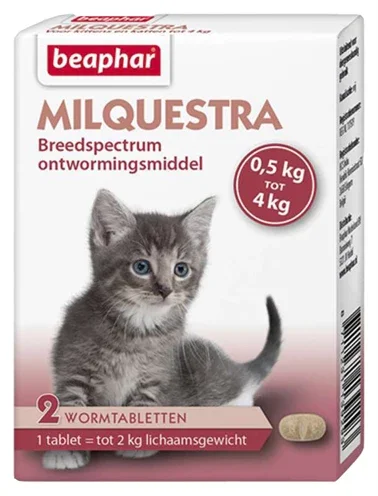 Beaphar Milquestra - ormekur til små katte og killinger op til 2 kg