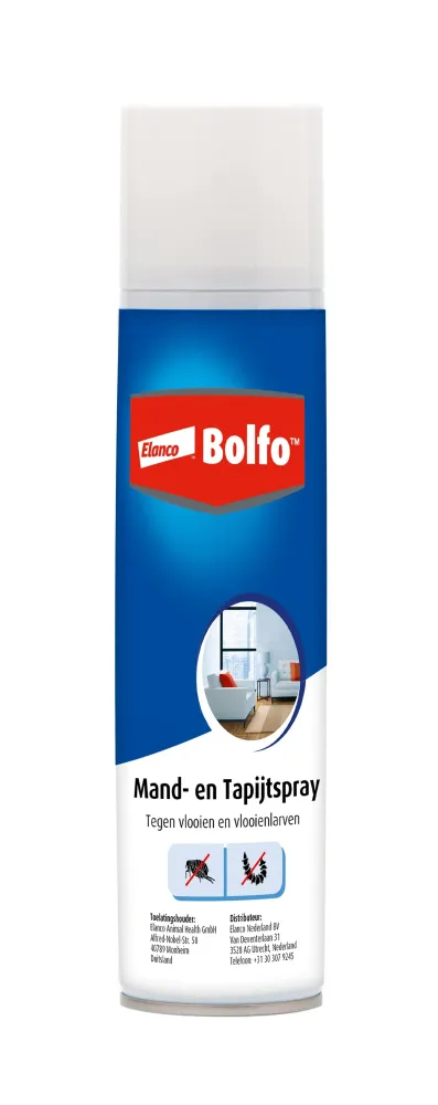 Bolfo Kurv- og Tæppespray 400 ml – Effektiv beskyttelse mod lopper og larver i hjemmet
