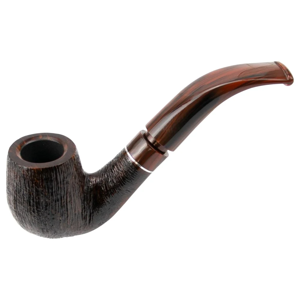 Cesare Barontini "Lido" Børstet Fuldbøjet Pibe - Elegant Luxus