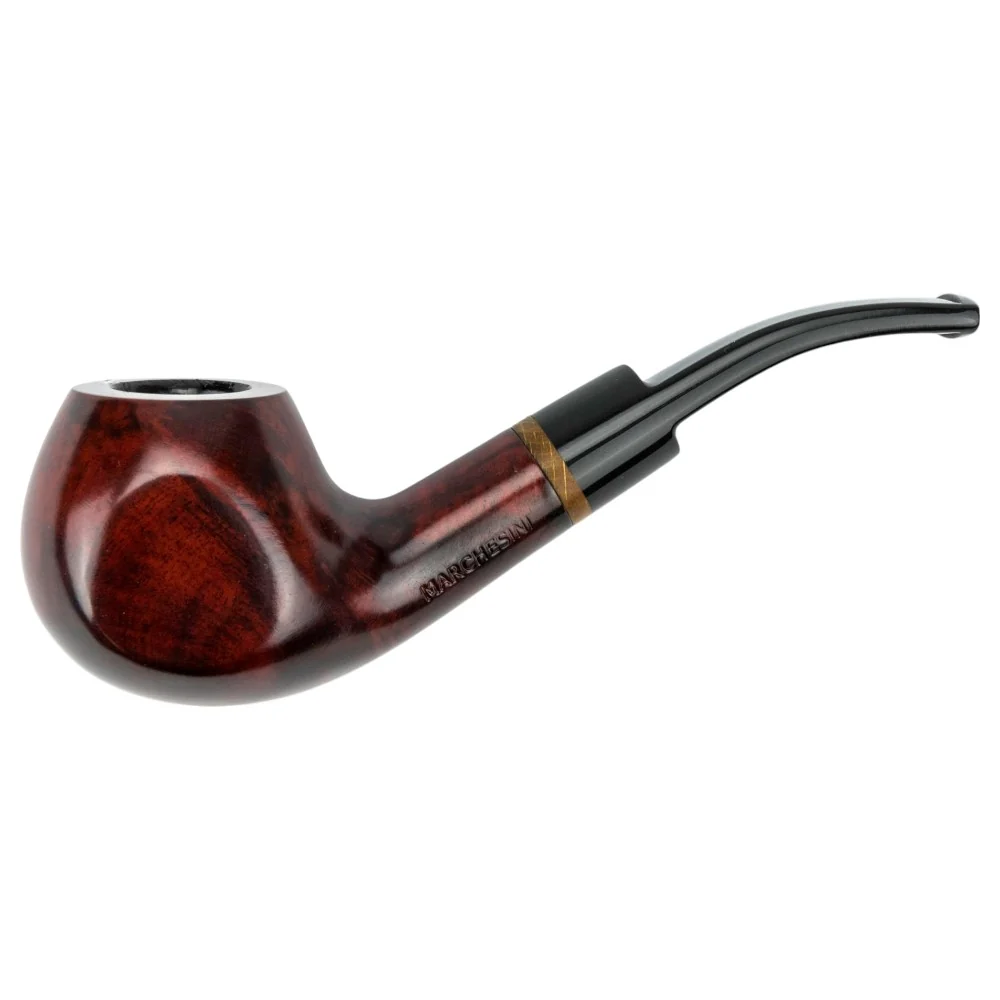 Jean Claude Pibe Model 1 - Rød Brun Bruyere - Halv Bøjet