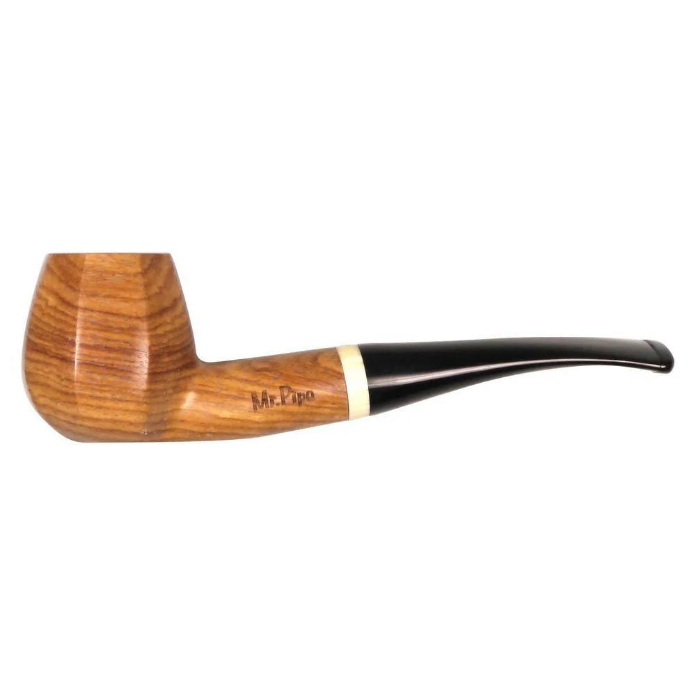 Mr. Pipe Pibe Natur Redwood Kantet inkl. Stand