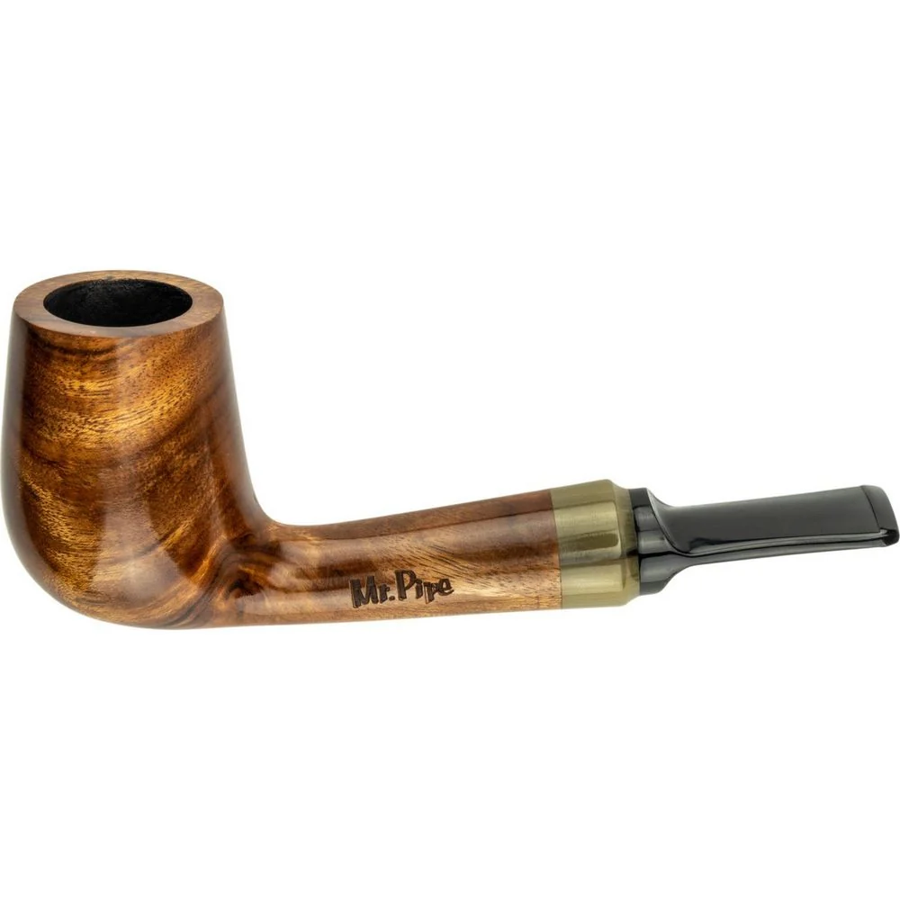 Mr. Pipe Pibe Natur Redwood Kort Lige inkl. Stand