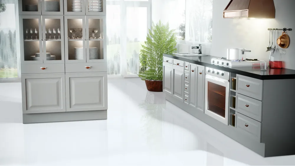 Falquon ensfarvet laminatgulv -D2935 QUADRO ALABAST