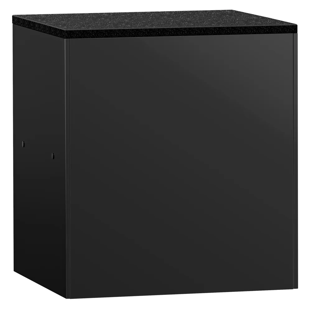 Kassebord MADRID - 800mm - Sort marmorbordplade - Midnight mat