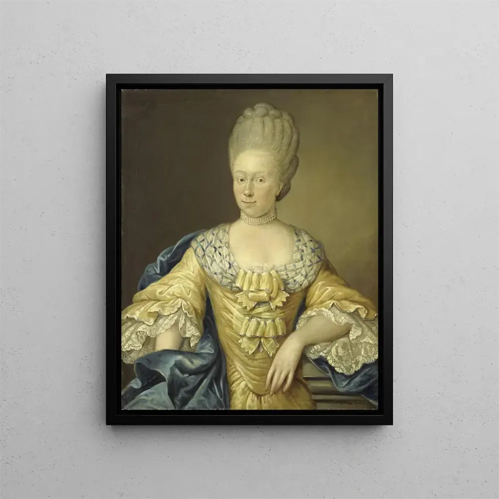 Kunsttryk Adriana Johanna van Heusden Ægtefælle til Johan Arnold Zoutman - August Christian Hauck