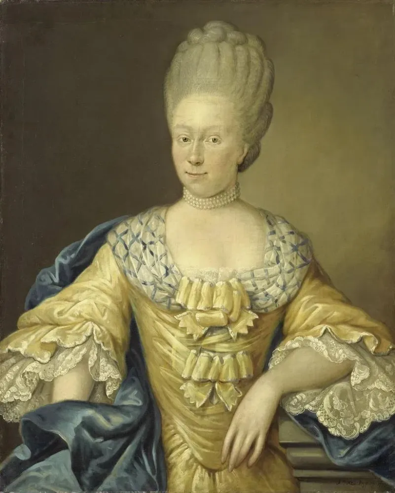 Kunsttryk Adriana Johanna van Heusden Ægtefælle til Johan Arnold Zoutman - August Christian Hauck