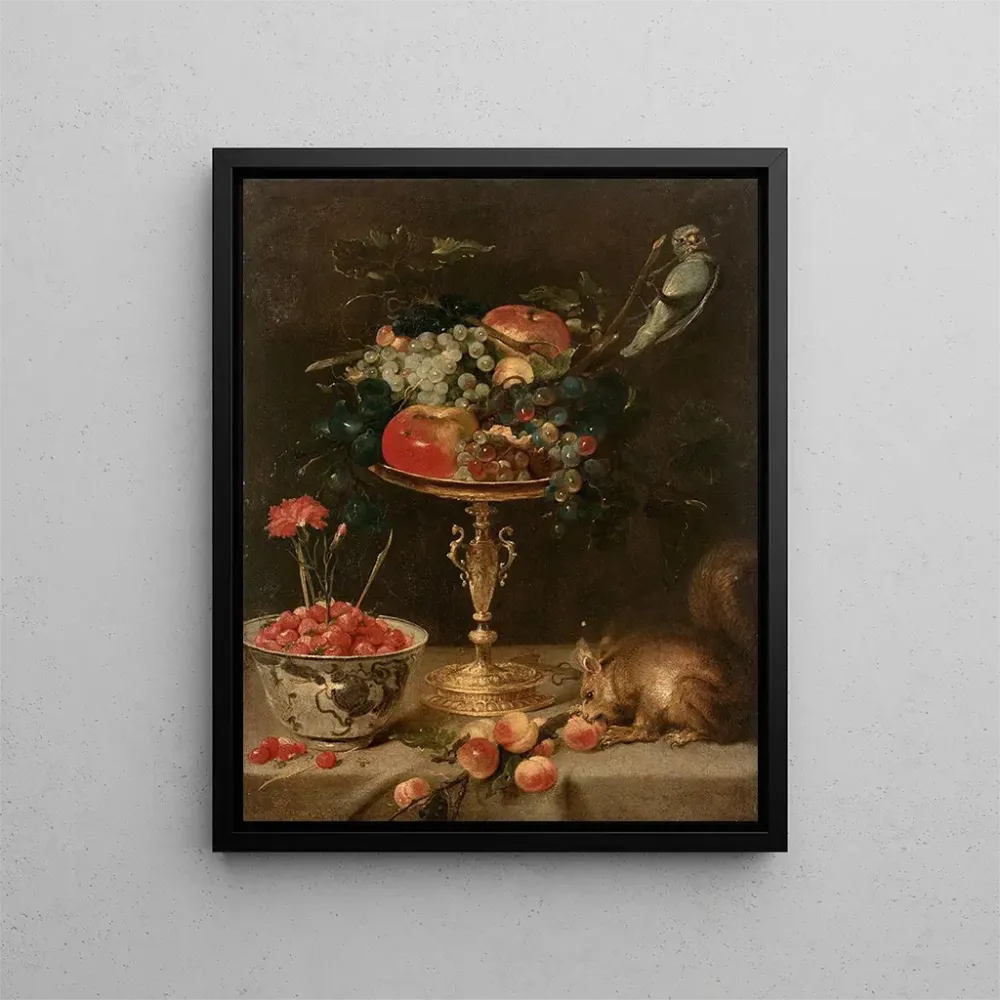 Kunsttryk Kompositionen af koppen og egernet - Frans Snyders | Kunsttryk
