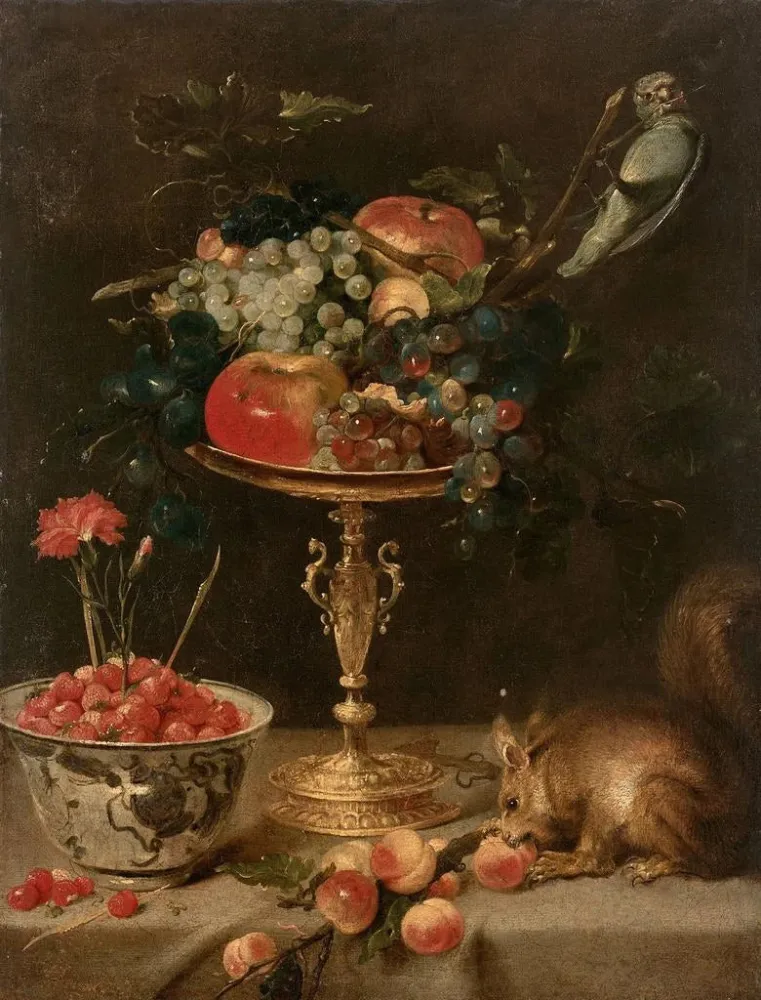 Kunsttryk Kompositionen af koppen og egernet - Frans Snyders | Kunsttryk