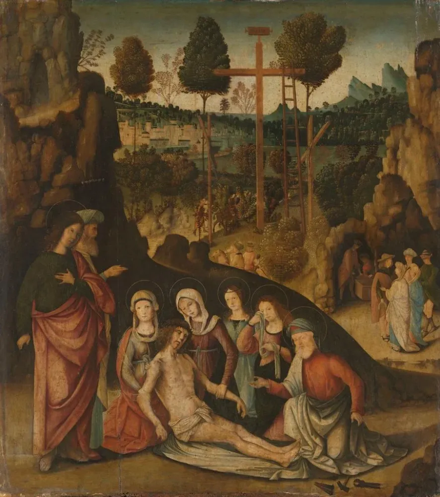 Kunsttryk Lamentation du Christ - Bernardino di Bosio Zaganelli | Kunsttryk