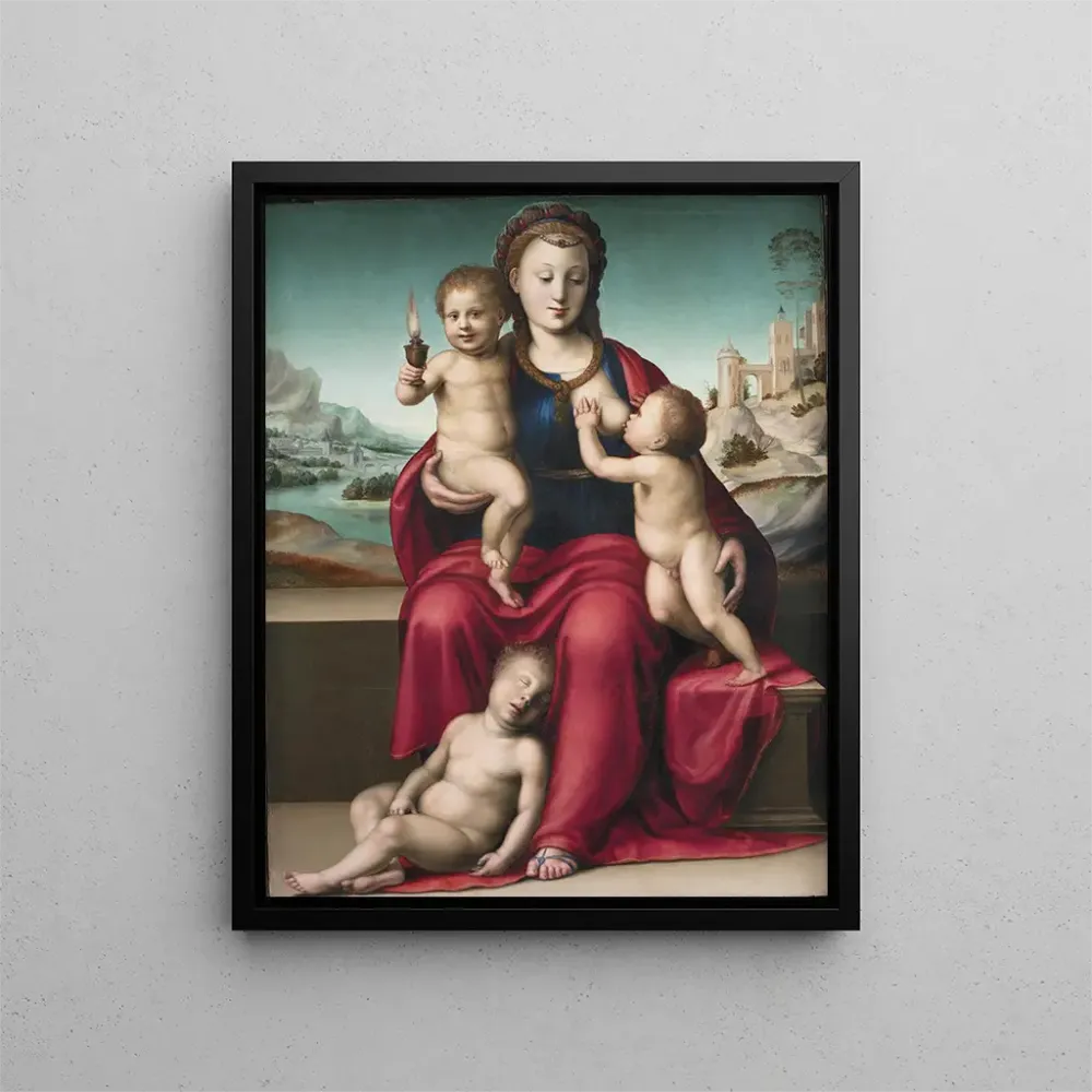 Kunsttryk af maleri Caritas - Bartolomeo di Zanobi di Benedetto Ghetti