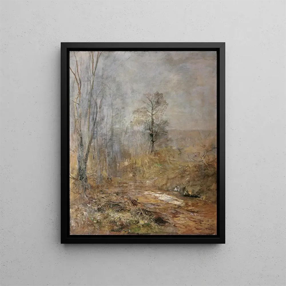 Kunsttryk af martsstemning, før - år i den viennese skov - Emil Jakob Schindler