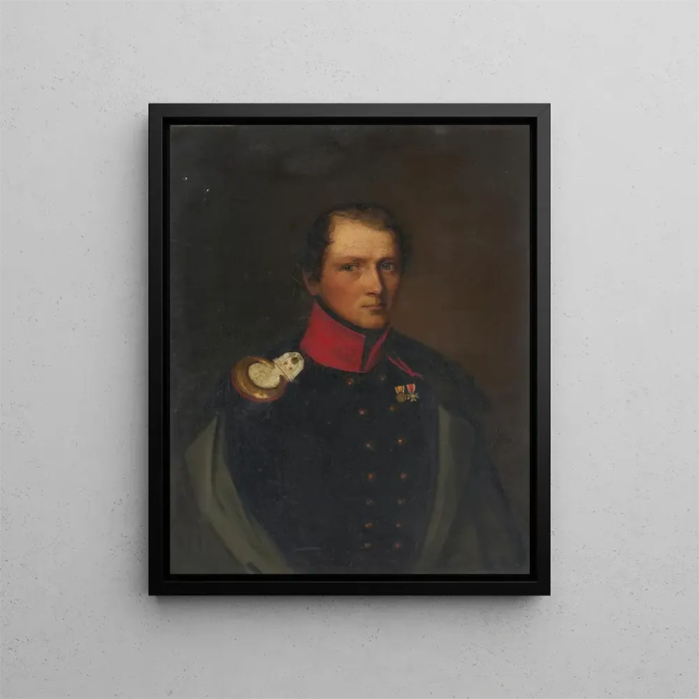 Kunsttryk af Peter Eugen von Kachthaler som kaptajn i grenaderregimentet - August Boötz