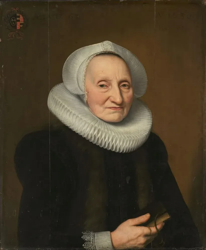 Kunsttryk Portrait af Belia Claesdr 1566 i eller efter 1652 - Bartholomäus Sarburgh | Kunsttryk