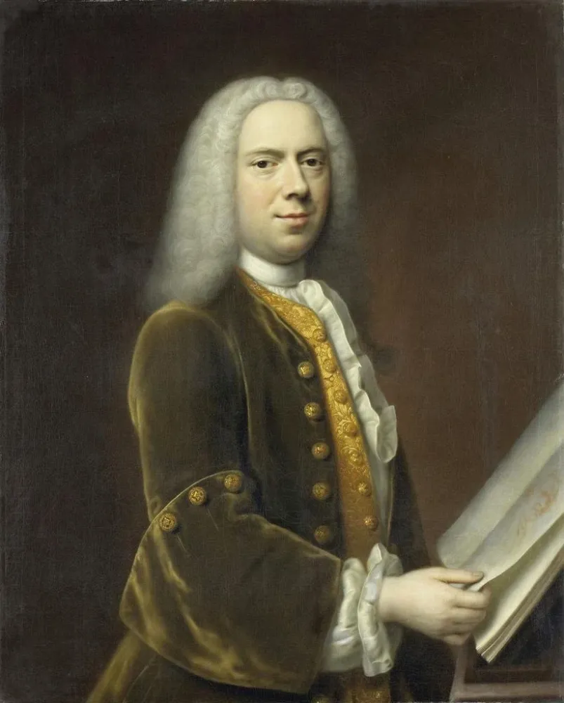 Kunsttryk Portrait af en mand sandsynligvis Cornelis Troost 1696-1750 - Balthasar Denner