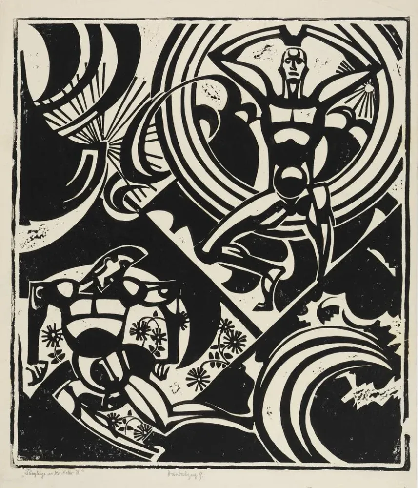 Kunsttryk Unge i naturen III - August Babberger