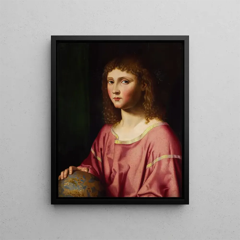 L'Enfant Jésus som Salvator Mundi - Bartolomeo Veneto | Kunsttryk