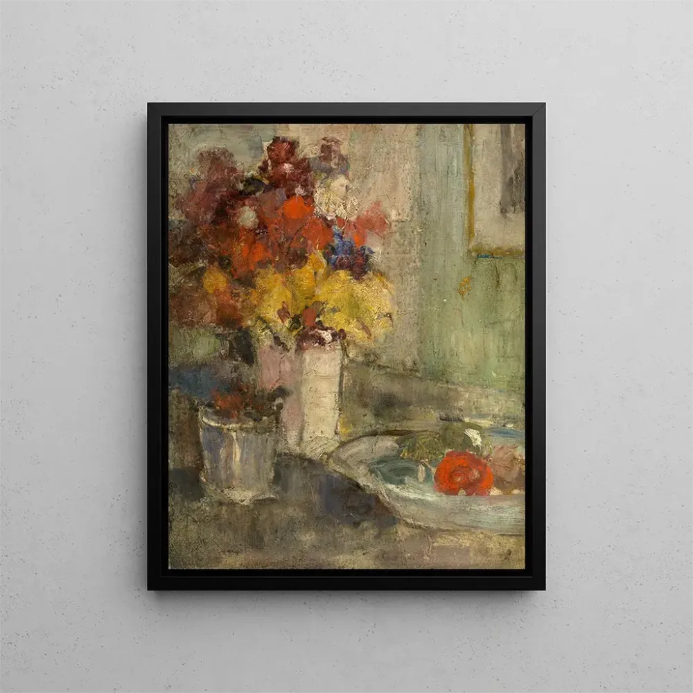 Maleri Blomster - Auguste Oleffe | Kunsttryk