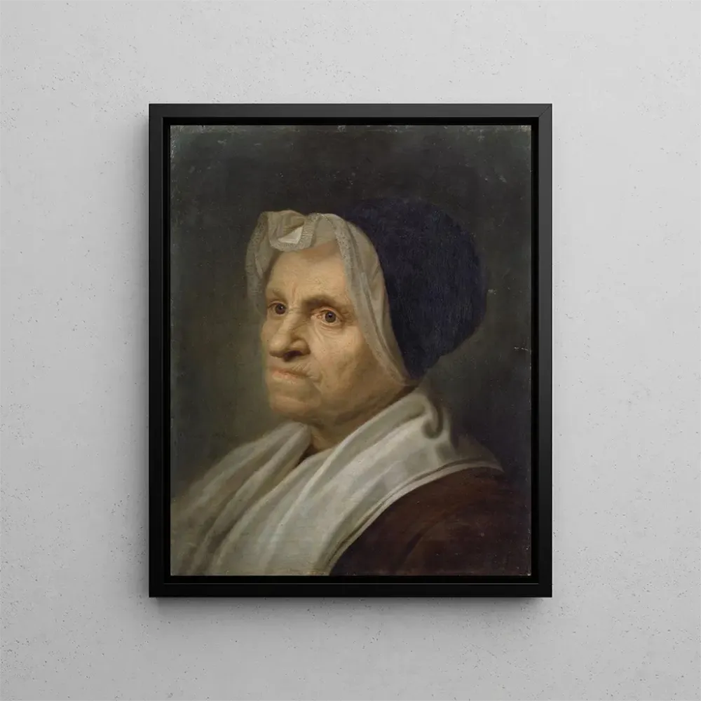 Maleri Buste af en gammel kvinde - Balthasar Denner | Kunsttryk