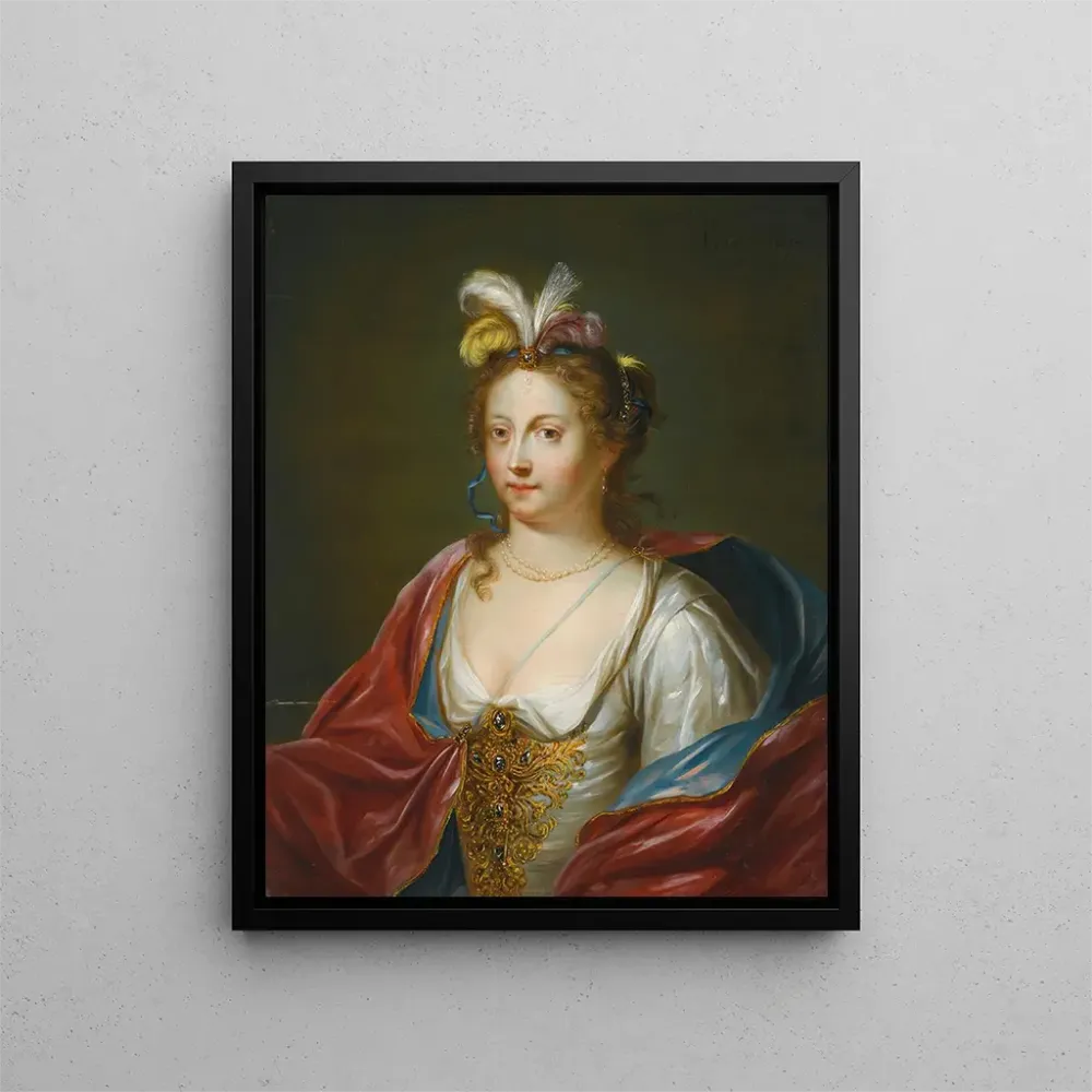 Maleri En dame i orientalsk kjole - Balthasar Beschey | Kunsttryk