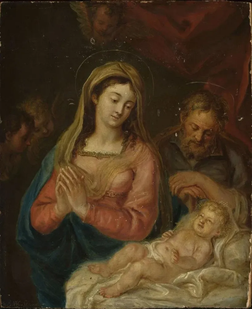 Maleri af Den Hellige Familie - Bartholomäus Ignaz Weiss