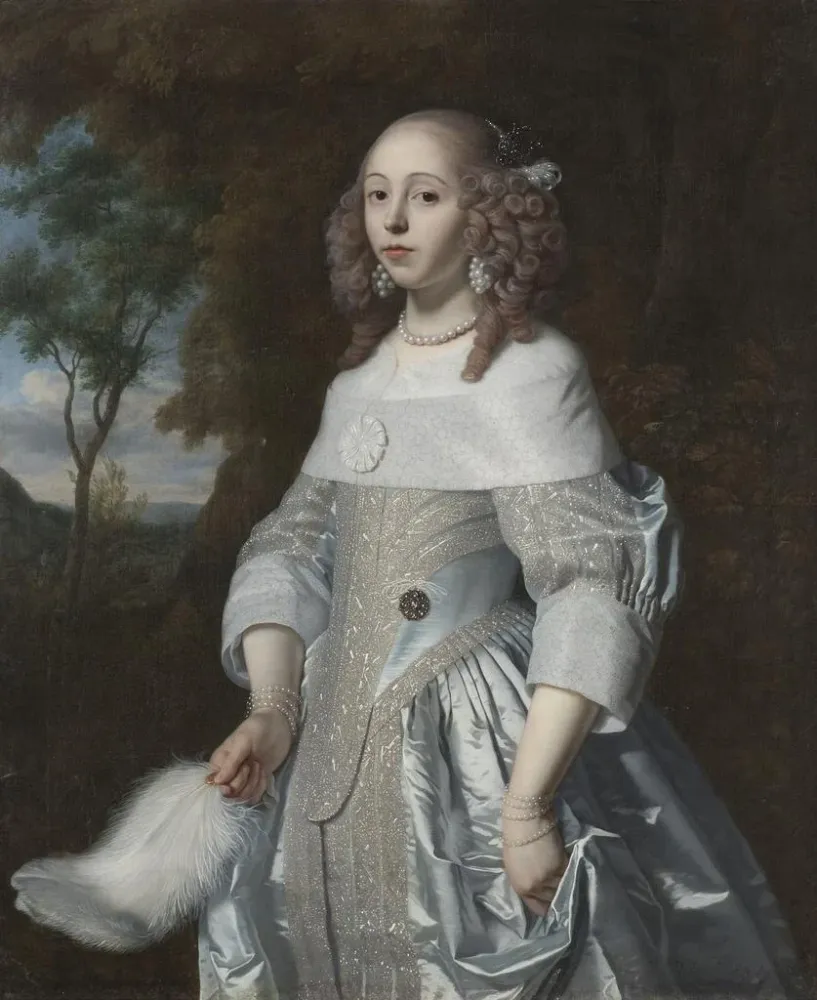 Maleri Jeanne Parmentier 1634-1710 - Bartholomeus van der Helst | Kunsttryk