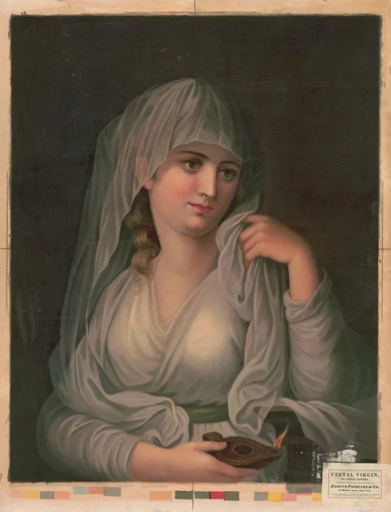 Maleri Jomfru vestale - Edmund Foerster Co | Kunsttryk