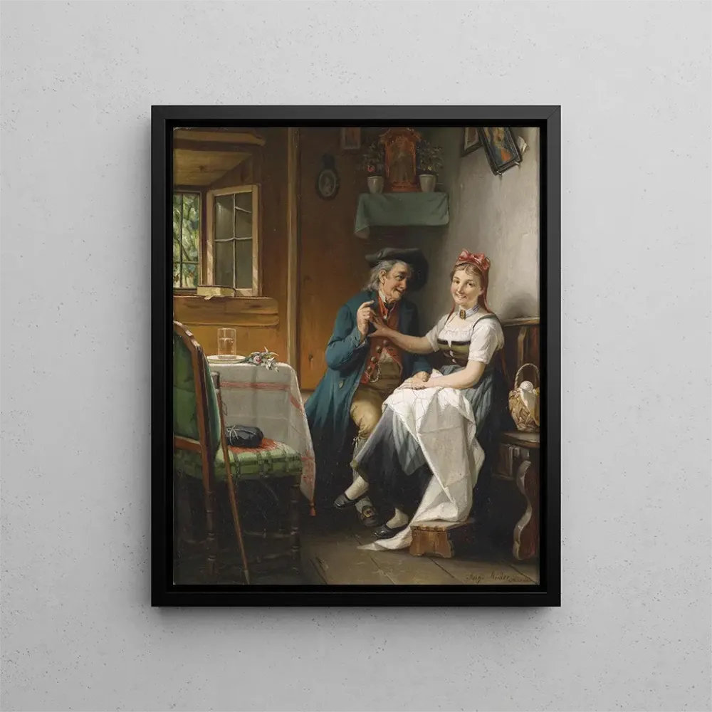 Maleri L'admirateur - August Müller