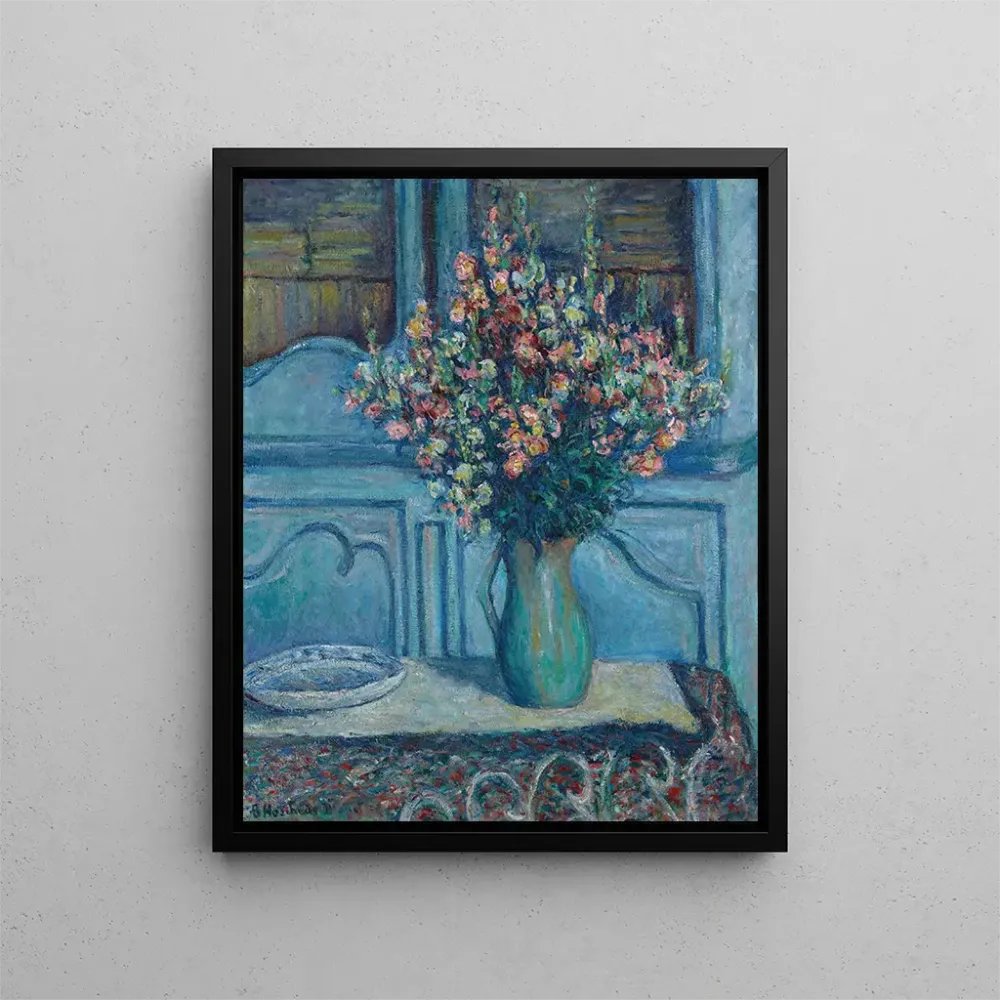 Maleri Les mufliers à l'intérieur de Giverny - Blanche Hoschedé - Monet | Kunsttryk Source: Tableau Les mufliers à l'intér...