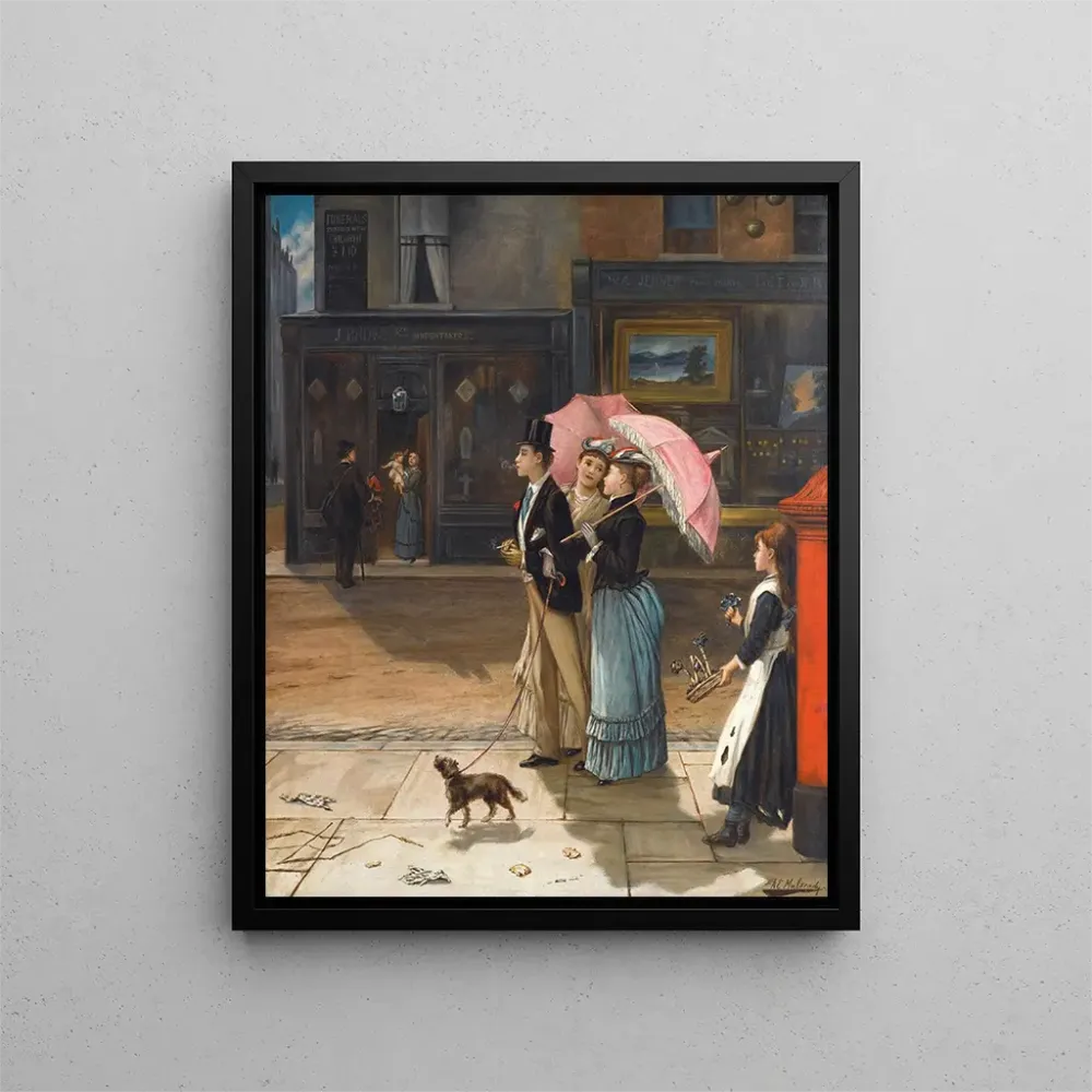 Maleri Notre cousin de bonne humeur - Augustus Edwin Mulready | Kunsttryk