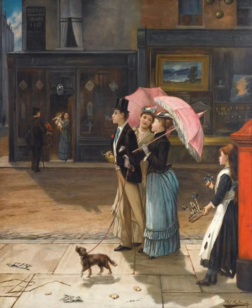 Maleri Notre cousin de bonne humeur - Augustus Edwin Mulready | Kunsttryk