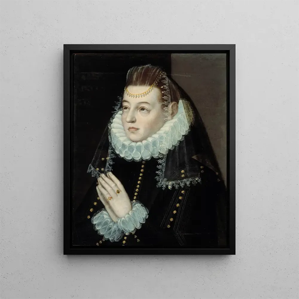 Maleri Portrait af en dame - Baltasar de Echave Orio | Kunsttryk