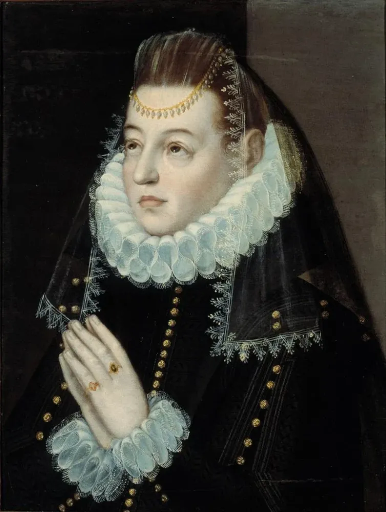 Maleri Portrait af en dame - Baltasar de Echave Orio | Kunsttryk