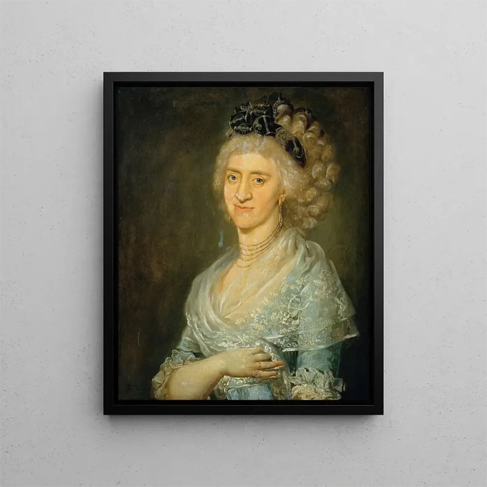 Maleri Portrait af en dame - Barbara Krafft | Kunsttryk