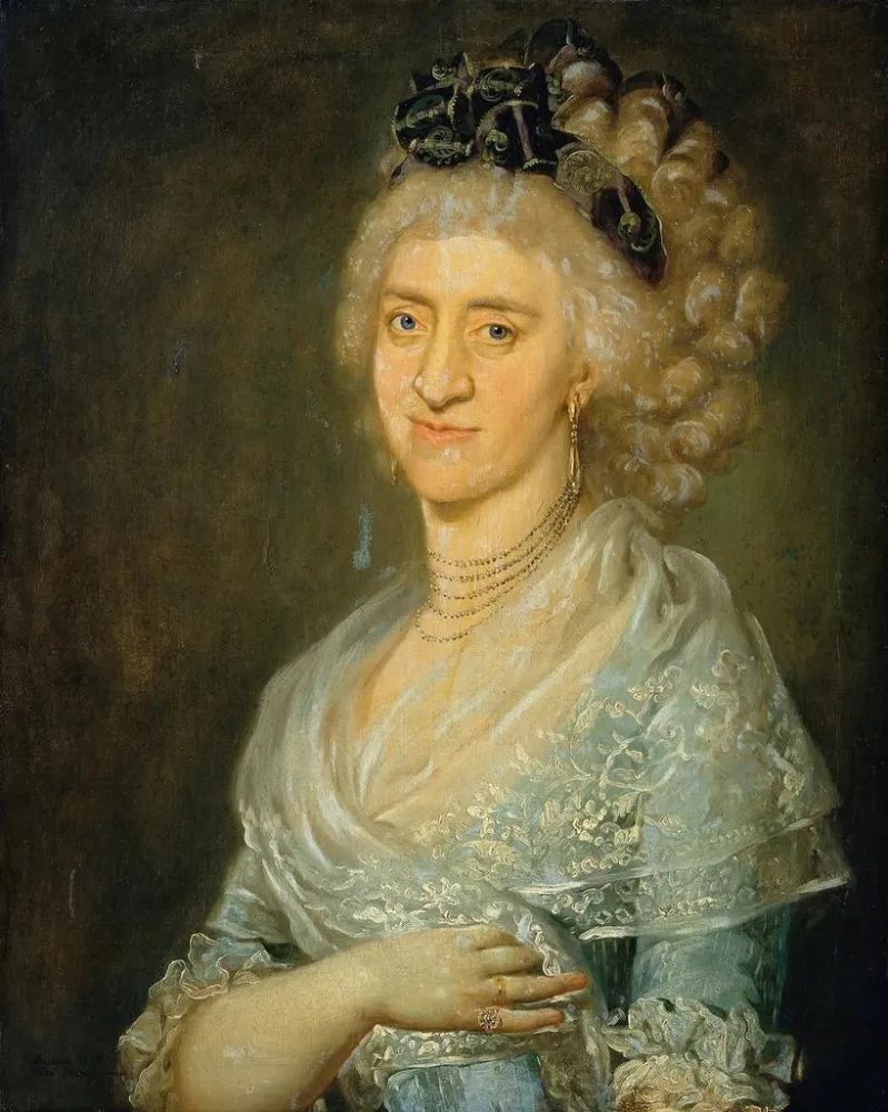 Maleri Portrait af en dame - Barbara Krafft | Kunsttryk
