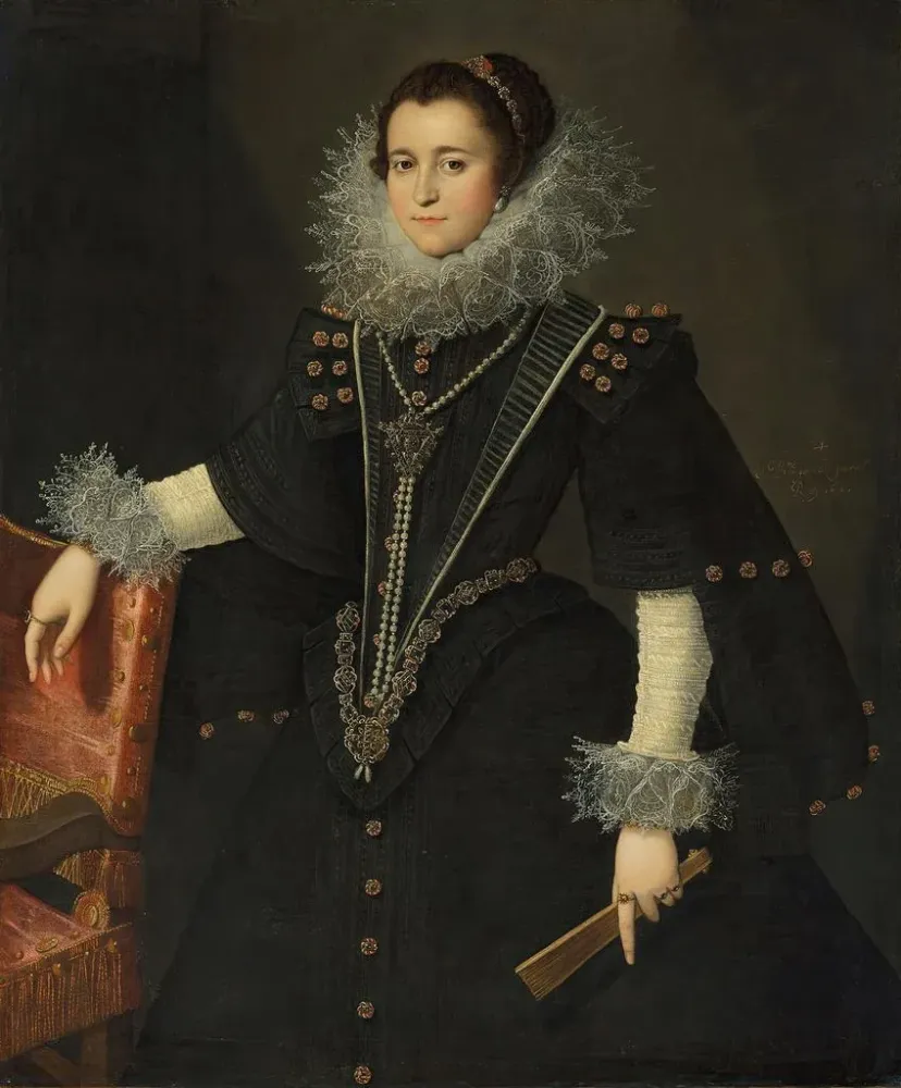 Maleri Portrait af en dame - Bartolomé González y Serrano | Kunsttryk