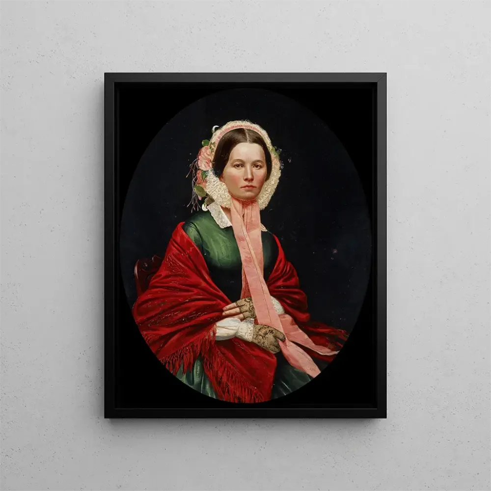 Maleri Portrait af Ellen Houser Hays - Barton Stone Hays | Kunsttryk