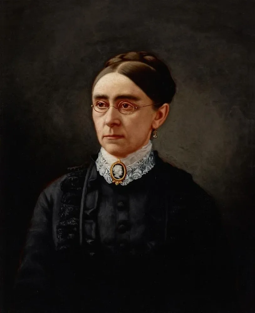 Maleri Portrait af Eusebia Sewell - Barton Stone Hays | Kunsttryk